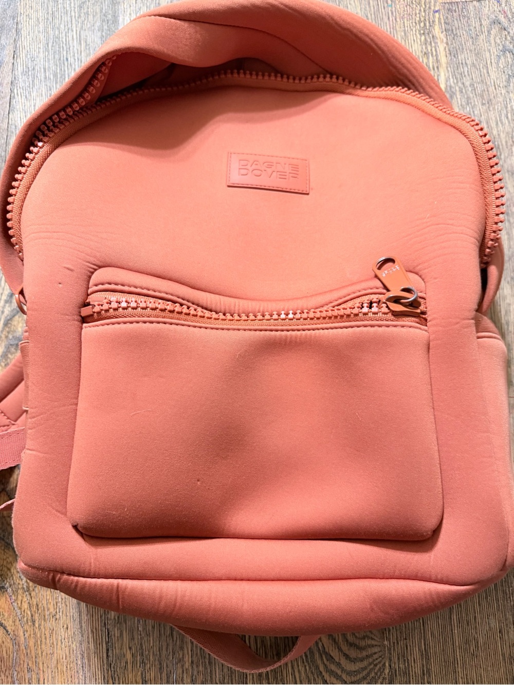 Dagne Dover Orange Neoprene Backpack